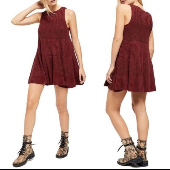 Free People Dresses & Skirts - Free People Waterfall Sleeveless Sweater Dress S